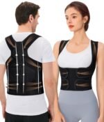 URSEXYLY Back Brace Posture Corrector for Women and Men, Breathable Shoulder Brace, Upper and Lower Back Pain Relief, Adjustable Full Back Support(XX-Large,Black) - Image 2
