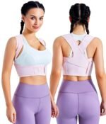 URSEXYLY Posture Corrector for Women Adjustable Upper Back Brace Posture Support Back Straightener Pain Relief(XL/2XL,Pink) - Image 2