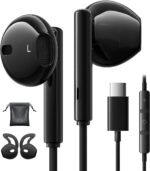 Wired Earbuds USB C for Samsung Galaxy S24 S23 S26 S25 Ultra S22 A55 A56 A16 for iPhone 17 16 Pro Max 15 Plus iPad 10 Pro Earphones Wired in-Ear with Microphone Volume Control Stereo USB C Earbuds - Image 2