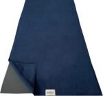 Yoga Towel, Non Slip Hot Yoga Mat Towel with Corner Pockets, 100% Microfiber, Mat-Sized 24" x 72", Sweat Absorbent, Perfect for Hot Yoga, Bikram, Pilates and Yoga Mats (Midnight Blue) - Image 2