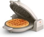 bella Flip-n-Store Waffle Maker with EverGood™ Ceramic Nonstick Coating, Fits-anywhere™ Kitchenware, Power Indicator Light, Cool Touch Handle & Cord Wrap, 7” Wide & 1" Deep Plates, 1000 Watt, Oatmilk - Image 2