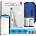 iHealth Gluco+ Wireless Smart Blood Glucose Monitor Kit with Free App, 100 Glucometer Strips, 100 Lancets, 1 Blood Sugar Monitor, 1 Lancing Device, Portable Diabetes Testing Kit for Home Use - Image 2