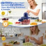 Automatic Fruit Peeling Machine-Electric Fruit Peeler for Green Grape Peeler & Cherry Tomato Skin Removal,Compact Fruit Peeler for Small Round Fruits,Smart Kitchen Tool for Home Chefs, Jam Making - Image 5