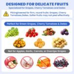 Automatic Fruit Peeling Machine-Electric Fruit Peeler for Green Grape Peeler & Cherry Tomato Skin Removal,Compact Fruit Peeler for Small Round Fruits,Smart Kitchen Tool for Home Chefs, Jam Making - Image 6