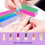 4 Way Nail Buffer Block (4 Pcs), Nail Shine Buffers Blocks Files for Natural and Acrylic Nails Smoother Buffing Block Polisher Fingernail File Buffer 120/240/600/3000 Grit for Buffing Shinning - Image 3