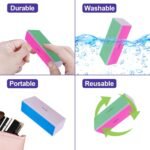 4 Way Nail Buffer Block (4 Pcs), Nail Shine Buffers Blocks Files for Natural and Acrylic Nails Smoother Buffing Block Polisher Fingernail File Buffer 120/240/600/3000 Grit for Buffing Shinning - Image 5