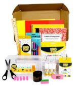 Back to School Supply Box Grades K-5 - School Supply Boxes - 32 Piece School Supplies Kit Includes Markers, Crayons, Pencils, Scissors, Folders, Glue Sticks, Notebook, and Composition Book - Image 7