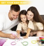 Dowsabel Clay Beads Bracelet Making Kit for Beginner, 5000 Pcs Preppy Polymer Clay Beads with Charms Kit for Jewelry Making, DIY Arts and Crafts Birthday Gifts Toys for Kids Age 6-13 - Image 5