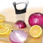 JAYVAR Onion Holder for Slicing, Onion Cutter Vegetable Chopper, Stainless Steel Tomato Slicer Vegetable Cutter for Potato, Avocados, Eggs, Food Slicer Assistant Tool for Fruit Lemon and Meat - Image 5