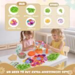 Scvcid DIY Art Flower Toys Include Extra Accessories Set, Arts and Crafts Activity Kit for Kids Ages 3-12, Fabric Bouquet Craft for Toddler, Birthday Gifts for 3 4 5 6 7 8 9 10 11 12 Year Old Girls - Image 3