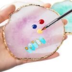 21 Pcs Nail Art Brushes Nail Art Tool Set Resin Palette Nail Art Painting Mixed Color 2 Way Acrylic Silicone Carving Pen Dotting Pen Tool Manicure Kit DIY Makeup Display Board for Home Salon, Pink - Image 3