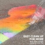 JOYIN 12 PCS Jumbo Sidewalk Chalk with 6 Colors, Washable Sidewalk Chalk for Kids, Non-Toxic School Supplies, Outdoor Games, Playground Accessories - Image 4