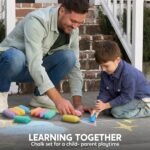 JOYIN 12 PCS Jumbo Sidewalk Chalk with 6 Colors, Washable Sidewalk Chalk for Kids, Non-Toxic School Supplies, Outdoor Games, Playground Accessories - Image 8