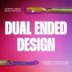 V Beauty Pure Cuticle Pusher Nail Tool (Bright) - 2-In-1 Non-Slip Nail Cleaner Cuticle Remover for Clean & Healthy-Looking Fingernails & Toenails - Cuticle Scraper Nail Tool for Manicure & Pedicure - Image 5