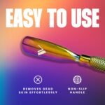 V Beauty Pure Cuticle Pusher Nail Tool (Bright) - 2-In-1 Non-Slip Nail Cleaner Cuticle Remover for Clean & Healthy-Looking Fingernails & Toenails - Cuticle Scraper Nail Tool for Manicure & Pedicure - Image 6