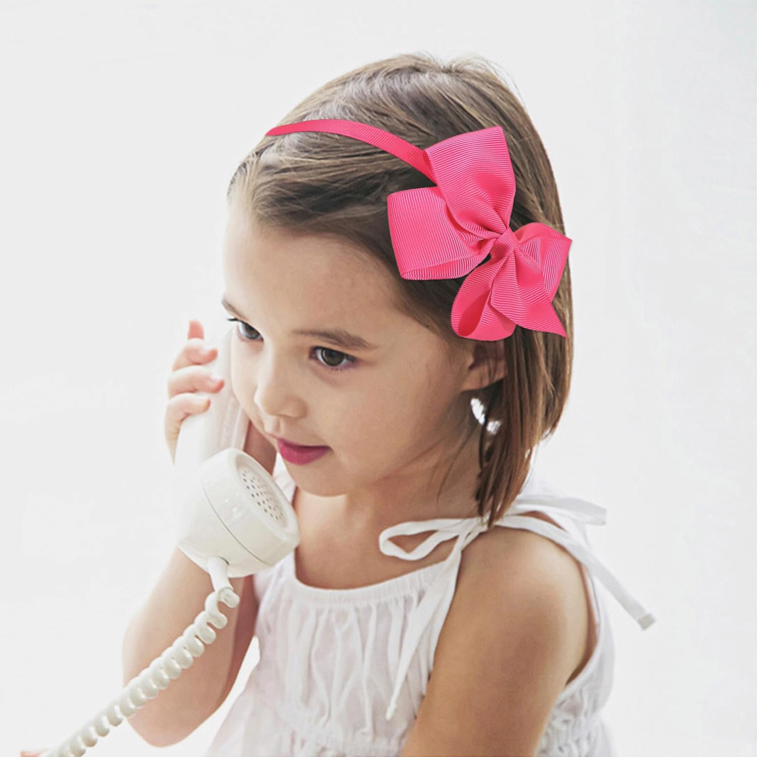 XIMA 16Piece Headband with Bow for Toddlers Teens, 16 Colors Grosgrain Ribbon Bows Hair Bands for Girls,Kids Children and Women, Cute Hairbands for Daily School Hair Accessories - Image 8