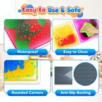 Sensory Floor Tiles: Liquid Play Mats Sensory Pads for Kids Toddlers, 9PCS Autism Sensory Toys, 12"x12" Lava Tiles for Dancing Learning, Special Education Classroom Must Haves, Gross Motor Development - Image 6