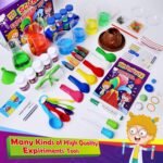 UNGLINGA 70 Lab Experiments Science Kits for Kids Educational Scientist Toys Birthday Gifts Idea for Girls Boys, Chemistry Set, Erupting Volcano, Fruit Circuits, S.T.E.M Activities Science Project - Image 5