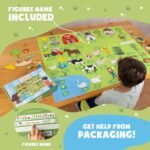 BONNYCO Felt Board for Toddlers with 92 Animal Farm Figures. Montessori and Sensory Toys, Birthday Gifts for Kids 3-8 Years Old. Educational Games, Learning Activities, Christmas - Image 5