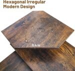 Kitchen Countertop Organizer, 3 Tier Moveable Corner Shelf Kitchen Shelf with Hook, Countertop Organizer for Bathroom, Spice Rack, Bookshelf, Coffee Area, Dresser Table (Brown) - Image 5