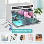 BYOOTIQUE 13L Nail Tool Cleaning Machine Cabinet 275nm Blue Light for Manicure Clippers Facial Skin Beauty Salon Barbershop Spa Equipment Home Metal Tools - Image 8