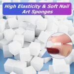 Soft Nail Sponges（150PCS）, Reusable Nail sponges,Nail DIY sponges, Nail Art sponges, 1PCS Grabbing Pen and Nail Brush Professional Accessories Manicure Salon Supplies - Image 4