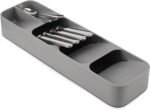 Joseph Joseph DrawerStore Compact Utensil Organizer For Kitchen Drawer Silverware, Flatware Tray, Small, Grey - Image 2
