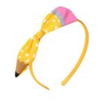 ZEYER Back to School Headbands Yellow Pencil Headbands Cute Hair Band School Hair Accessories for Girls Women Non Slip Headbands First Day of School Decor 1 PCS - Image 2