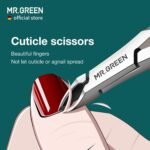 MR.GREEN Cuticle Nippers Nail Manicure Scissors Cuticle Clippers Trimmer Dead Skin Remover Stainless Steel Cutters Beauty Tool With Pusher (Mr-1028) - Image 3