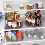Lazy Susan Organizer for Refrigerator, 13.5'' x 8.5'' Clear Rectangular Turntable Fridge Organizer for Condiments in Refrigerator, Cabinet, Pantry, or Kitchen Countertop (1 Pack) - Image 3