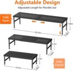 HI NINGER Expandable adjustable stackable kitchen organizer,Spice Racks,Counter Shelf for Cabinets,Small Cupboard Organizers,Heavy Duty Metal Pantry Storage Shelves Racks for kitchen,cabinet - Image 3