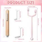4Pcs Magnetic Tools for Cat Eye Gel Nail Polish, Professional 3 IN 1 Nail Art Tool for Creating Floral, Round, and Square Designs with Magnetic Gel Polish, Includes Y-Bar and 2Pcs Heart Guide - Image 3