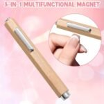 4Pcs Magnetic Tools for Cat Eye Gel Nail Polish, Professional 3 IN 1 Nail Art Tool for Creating Floral, Round, and Square Designs with Magnetic Gel Polish, Includes Y-Bar and 2Pcs Heart Guide - Image 4