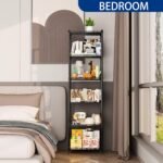 REGILLER 6 Wire Shelving Steel Storage Rack Adjustable Unit Shelves for Laundry Bathroom Kitchen Pantry Closet(Black,11.7" D x 16.8" W x 63" H) - Image 5
