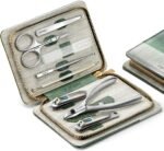 MR.GREEN Manicure Sets Pedicure Kits Stainless Steel Nail Clipper Personal Care Tools with PU Leather Case (Green) - Image 2