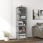 RIIPOO Storage Organizer Shelves for Bedroom Closet 5-Cube, Space-Saving 6-Layer Bookshelf | Compact Bookcase Unit Ideal for Small Spaces - Image 3