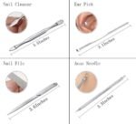 Manicure Set Professional Nail Clippers Kit Pedicure Care Tools- Stainless Steel Women Grooming Kit 12Pcs for Travel or Home (Gold) - Image 8
