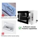 Nail Tool Cleaning Machine, 12L High Capacity Multi-Functional Nail Cleaner Box Manicure Tool Cleaning Cabinet Salon Equipment for Spa Beauty Home Metal Tools With Replaceable Lamp - Image 5