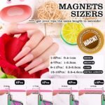 Chameleon Premium Nail Clippers with Magnets Sizers for Acrylic Nails, Artificial Fake Nail False Nail Tip Cutter Trimmer Manicure Pedicure Sharp Blade Clip Tool For Salon Home Art Beauty - Image 4