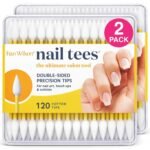 Fran Wilson NAIL TEES COTTON TIPS 120 Count (2 PACK) - The Ultimate Nail Tool, Multi-Purpose Double-sided Swabs with Pointed Ends for Precise Touch-ups and the Perfect At-Home Manicure & Pedicure - Image 2