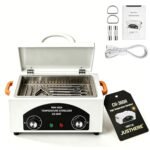 High Temperature Sterilizer Autoclave Machine, 110V 300W 1.5L Metal Tool Cleaner Machine, esterilizador de manicura, Nail Tool Sterilizer with Timer for Sundry Beauty Hair Nail Metal Tools - Image 2