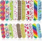 Sumind 100 Pack Mini Nail Files Bulk Double Sided Emery Boards Small Finger Nail Files Manicure Tools(2.36 x 0.59 x 0.16 Inch) - Image 2