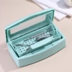 Nail Tool Sterilizer Box Plastic Disinfectant Container for Nail Art Accessories Tools, Hair Salons and Beauty Centers, Sterilizer Soaking Box with Strainer Pedicure Manicure Equipment, Blue - Image 6