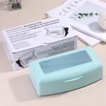 Nail Tool Sterilizer Box Plastic Disinfectant Container for Nail Art Accessories Tools, Hair Salons and Beauty Centers, Sterilizer Soaking Box with Strainer Pedicure Manicure Equipment, Blue - Image 9