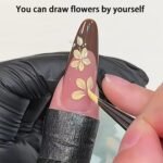 Nail Brush for Drawing Petals and Butterflies, Watercolor Paint Brushes for Oil Painting, Acrylic Paint Brushes（1 PACK） (Tan) - Image 3