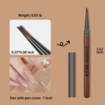 Nail Brush for Drawing Petals and Butterflies, Watercolor Paint Brushes for Oil Painting, Acrylic Paint Brushes（1 PACK） (Tan) - Image 4