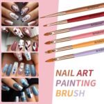 Artdone Nail Dotting Tools Double-ended Nail Art Brushes Kit Nail Art Gel Polish Liner Brushes Design Pen For Nail Drawing And Nail Paint Brushes Small Detail Brushes - Image 5