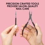 JAPONESQUE Soft Touch Toenail Clipper & Cuticle Pusher Manicure Set for Salon Quality Results, Anti-Slip Grip, Stainless Steel - Image 3