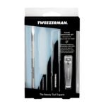 Tweezerman Glass Manicure Set-Clipper, Cuticle Pusher, Glass File, Buffer - Image 7