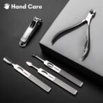 Stainless Steel Manicure Set 11-in-1 Professional Nail Clipper Kit | Portable Leather Travel Case, Pedicure & Grooming Tools for Fingernails & Toenails, Luxury Gifts Set for Men & Women, Brown - Image 4